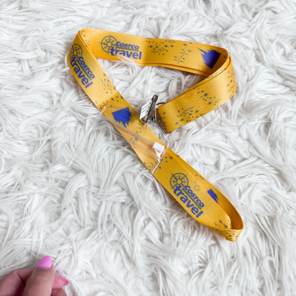 Disneyland Resort Lanyard NWT Yellow Ticket & ID Holder